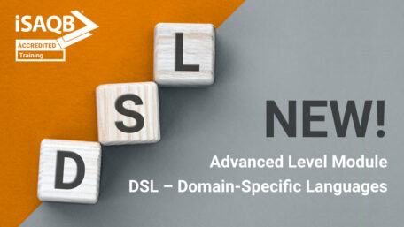 DSL (Domain Specific Language) - acronym on wooden cubes on a multi-colored background. Internet concept