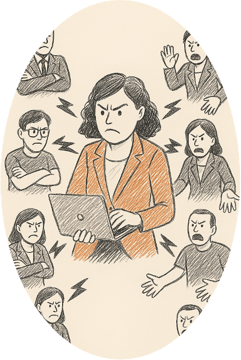 Abbildung 1_Die Software-Architektin im Spannungsfeld